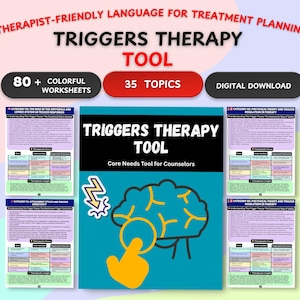 Trigger Identification Guide (Therapy Focused) | Emotional Wounds, Core Needs Tool