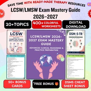 LCSW/LMSW Exam Mastery Guide 2026-2027 – ASWB Social Work Prep (Digital Download)