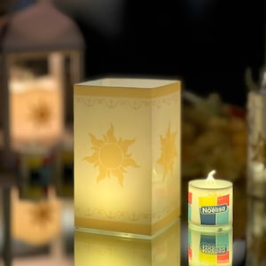 Tangled Lantern Luminaries, Rectangular Lighted Souvenir Set Engagements, Wedding Lantern Lights, Rapunzel Party, Thank You Gift For Guest