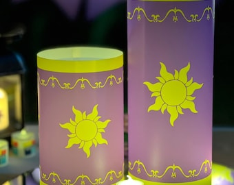 Tangled Luminarie Lantern Set Of 6, Princess Table Decor Lights, Luminaria Centerpiece, Birthday Girl Luminary, Quinceañera Centerpiece