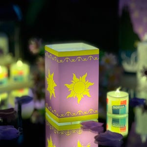 Tangled Lantern Luminaries, Rectangular Lighted Souvenir for Engagements, Wedding Lantern Lights, Thank You Gift For Guest