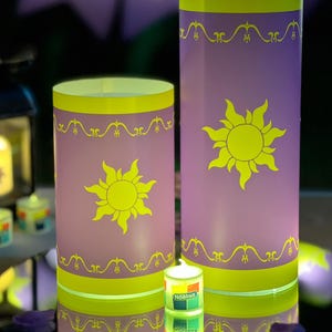 Tangled Luminarie Lantern Set Of 6, Princess Table Decor Lights, Luminaria Centerpiece, Birthday Girl Luminary, Quinceañera Centerpiece