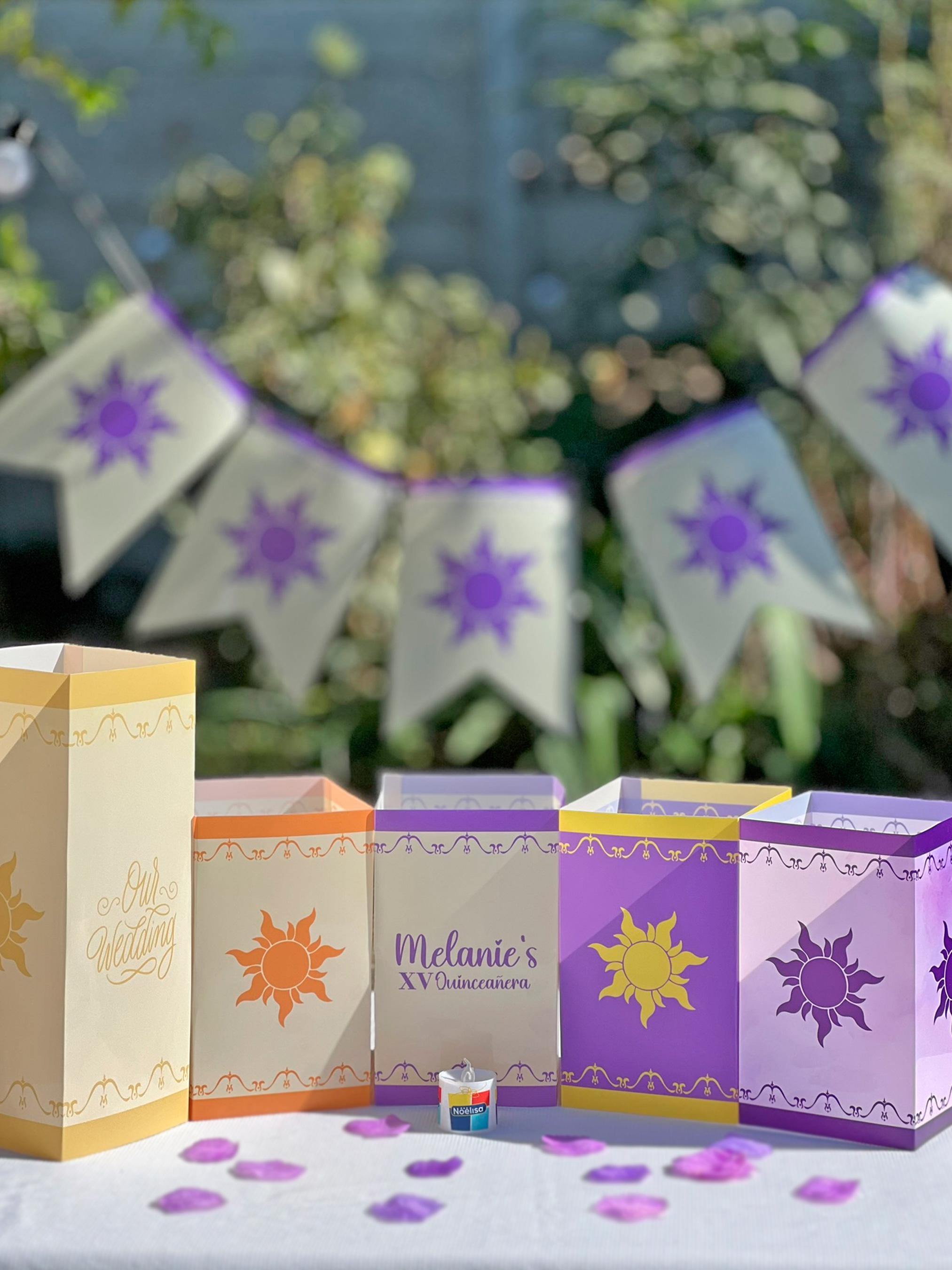 Tangled Numbers Tangled Lantern Light Set, Personalized Table Decor Luminaries ...
