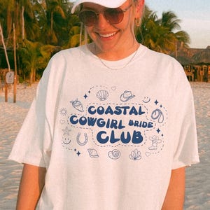 Coastal Cowgirl Bachelorette Shirt: Comfort Colors Beach Party Tee