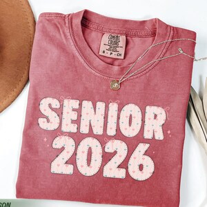 Comfort Colors® Senior 2026 Coquette Bow Shirt, Class of 2026 Shirt, Graduation Tee, Senior Trip Shirt, Senior Girl Shirt, Cute Senior Gifts