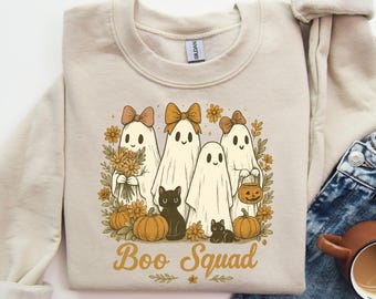 Bluza z nadrukiem kokardki i kwiatków na Halloween dla miłośnika czarnych kotów Coquette