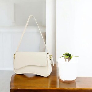 PU Leather Tote Bag: Small Crossbody Handbag with Removable Straps