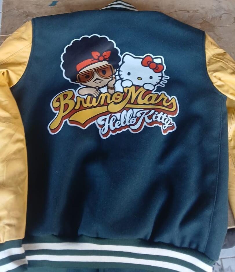 Handmade Bruno Mars Hello Kitty Varsity Jacket for Gift - Etsy