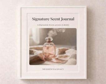 Perfume Tracker: Printable Fragrance Journal, Scent Wishlist (PDF Download)