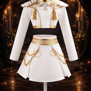 Korean style black shiny women’s suit costume for Halloween and cosplay party