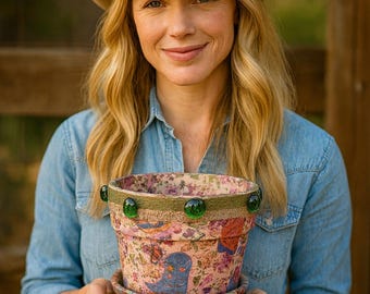 Country Flower Pot – Western Décor Planter