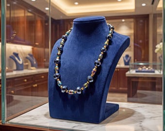 Collar de lujo de oro negro