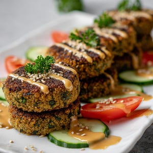BEST RECIPE For Easy Falafel | Crispy Herb Chickpea Patties | Instant Digital Download PDF