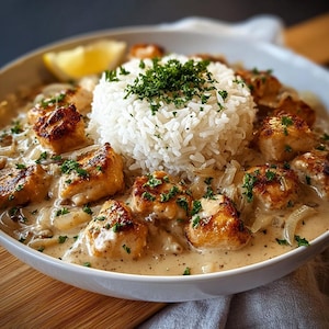 BEST RECIPE For Creamy Smothered Chicken Breast & Rice | One‑Pan Comfort Meal | Instant Digital Download PDF