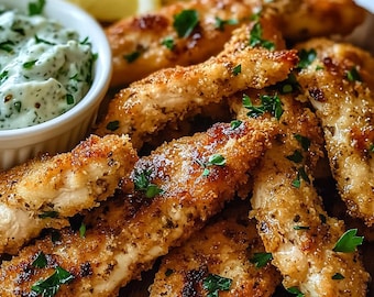 BEST RECIPE for Crispy Greek Chicken Tenders Healthy Oven-baked - Main Image