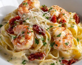 Marry Me Shrimp Pasta Recipe | Creamy Lemon-Garlic Fettuccine (Digital Download)