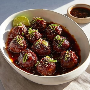 MELHOR RECEITA DE ALMÔNDEGAS DE CHURRASCO COREANA | Almôndegas de Carne com Glacê de Mel e Gochujang | Download Digital Instantâneo