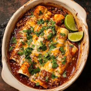 BEST RECIPE For 5 Ingredient Beef Enchiladas | Easy Weeknight Dinner | Instant Digital Download PDF
