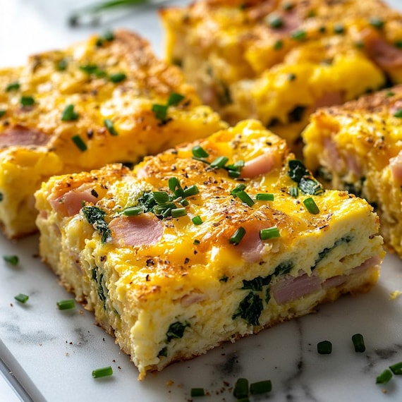 BEST RECIPE for Cheesy Protein Egg Bake High-protein Breakfast