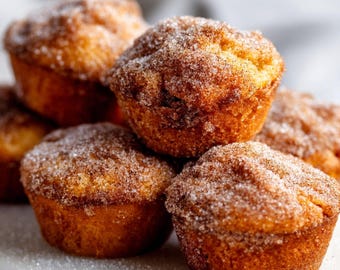 Zimt-Zucker French Toast Muffins Rezept | Einfach gebackenes Frühstück (Digitaler Download PDF)