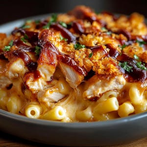 BEST RECIPE For BBQ Chicken Mac and Cheese | Comfort Food Casserole | Instant Digital Download