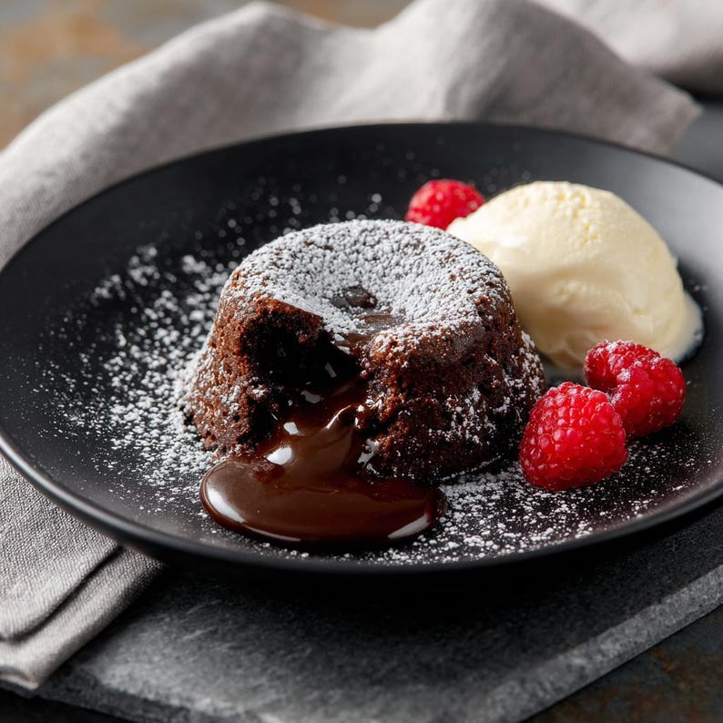 BEST RECIPE for Easy Chocolate Molten Lava Cakes 20minute Dessert