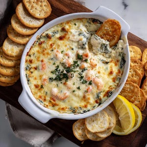 BEST RECIPE For Shrimp & Crab Spinach Dip | Creamy Seafood Appetizer | Instant Digital Download PDF