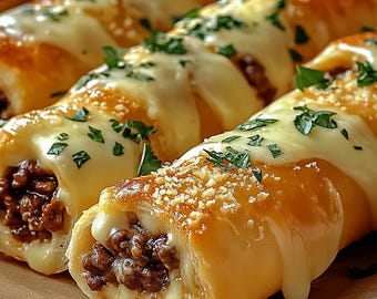 Philly Cheesesteak Breadsticks Recipe | Cheesy Appetizer (Digital Download PDF)