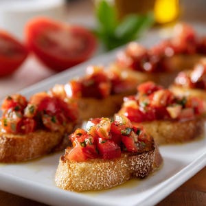 MEILLEURE RECETTE de bruschetta aux tomates et au basilic | Apéritif crostini italien classique | Téléchargement numérique instantané PDF