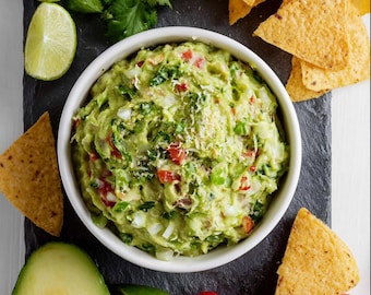 Authentic Mexican Guacamole Recipe | Easy Avocado Dip (Digital Download PDF)