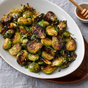 Roasted Brussels Sprouts with Balsamic Vinegar & Honey Recipe | Sweet-Tangy Veggie Side Dish | Instant Digital Download PDF
