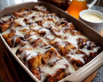 Zimtschneckenauflauf Rezept | Make-Ahead Brunch (Digitaler Download PDF)