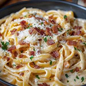 BEST RECIPE For Creamy Bacon Pasta | Easy Dinner & Lunch | Instant Digital Download