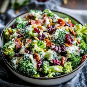 BEST RECIPE For Broccoli Salad | Crunchy Bacon & Cranberry Side Dish | Instant Digital Download