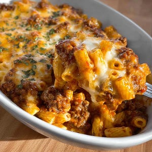 BEST RECIPE For Cheesy Hamburger Casserole | One‑Dish Pasta Bake with Beef & Cheese | Instant Digital Download PDF