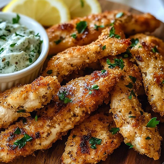 BEST RECIPE for Crispy Greek Chicken Tenders Healthy Oven-baked