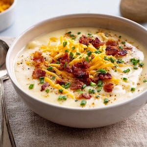 BEST RECIPE For Hearty Potato Soup | Creamy Homemade Soup with Cheese | Instant Digital Download PDF