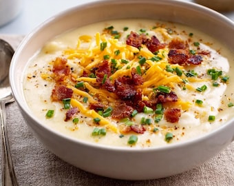 Hearty Potato Soup Recipe | Creamy Homemade Soup (Digital Download PDF)