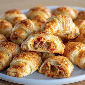 BEST RECIPE For Rotel Sausage & Cream Cheese Crescents | Spicy Cheese‑Stuffed Crescent Appetizers | Instant Digital Download PDF