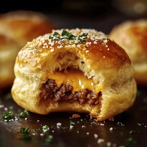BEST RECIPE For Garlic Parmesan Cheeseburger Bombs | Easy Party Appetizer or Snack | Instant Digital Download PDF
