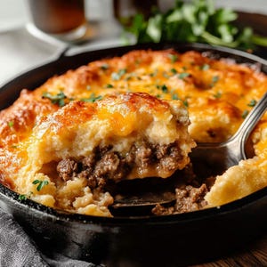 BEST RECIPE For Cheddar Bay Ground Beef Cobbler | Savory Beef & Biscuits Casserole | Instant Digital Download