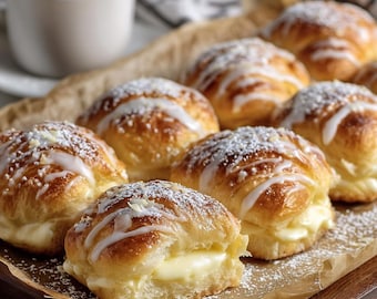 King's Hawaiian Käsekuchen Dänisches Rezept | Cremige Süße Rolle (Digitaler Download PDF)