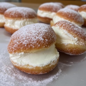 BESTES REZEPT für koreanischen Milchcreme-Donut | Weiche Donuts mit Seidiger Milchcreme | Sofortiger digitaler Download PDF
