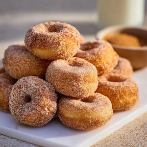 BESTES REZEPT für Zucker-Donuts | Klassische Zimt-Zucker-überzogene Donuts | Sofortiger digitaler Download PDF