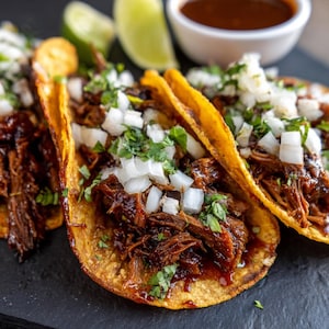 BBQ Braised Rib Street Tacos Recipe | Slow‑Braised Rib Meat in Corn Tortillas | Authentic Taco Night | Instant Digital Download PDF