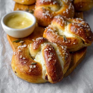 BEST RECIPE For Mozzarella Stuffed Soft Pretzels | Homemade Cheese-Filled Soft Pretzel Snack Recipe | Instant Digital Download PDF