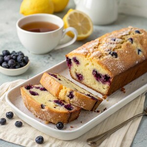 MIGLIORE RICETTA per pane al limone e mirtilli / pagnotta glassata agli agrumi / Cottura facile stampabile / Download digitale istantaneo in PDF