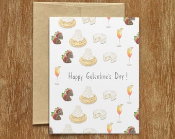 Galentine's Day Card, Ladies Celebrating Ladies, Galentine's Day Food, Valentine Girlfriend, Mimosa Galentine, Galentine Brunch