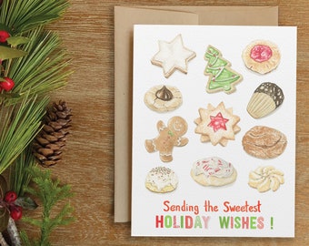 Assorted Holiday Cookie Card, Christmas Cookies Card, Holiday Cookie, Holiday Sweets, Holiday Food Card, Assorted Cookie, Holiday Baking