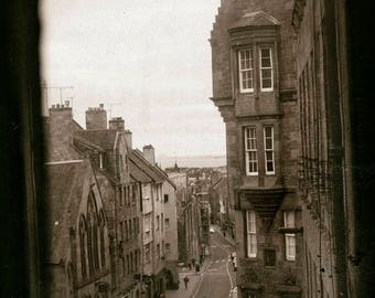 Down the Royal Mile, Edinburgh, Scotland Fine Art Photograph - Free Shipping in US -